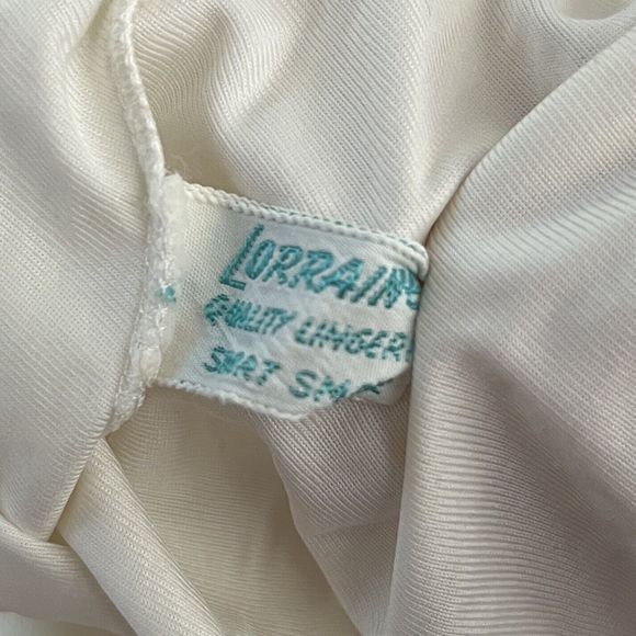 Lorraine Slip Womens Small Short Cream Lace Mesh Lingerie Undergarment‎ Vintage - Picture 5 of 6